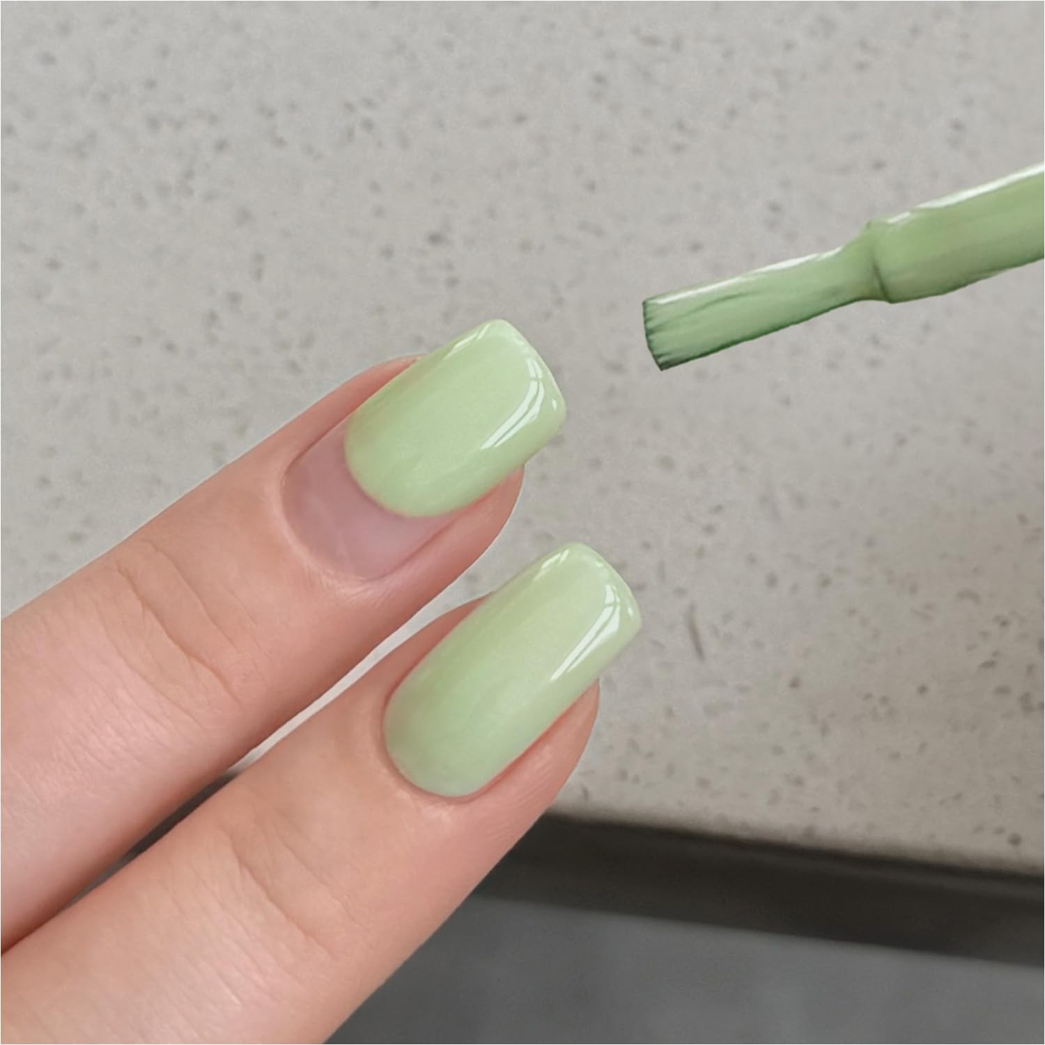 GAOY Sheer Light Pink Gel Nail Polish, 16ml Jelly Milky White Peach Translucent Color 1352 UV Light Cure Gel Polish for Nail Art DIY Manicure and Pedicure at Home