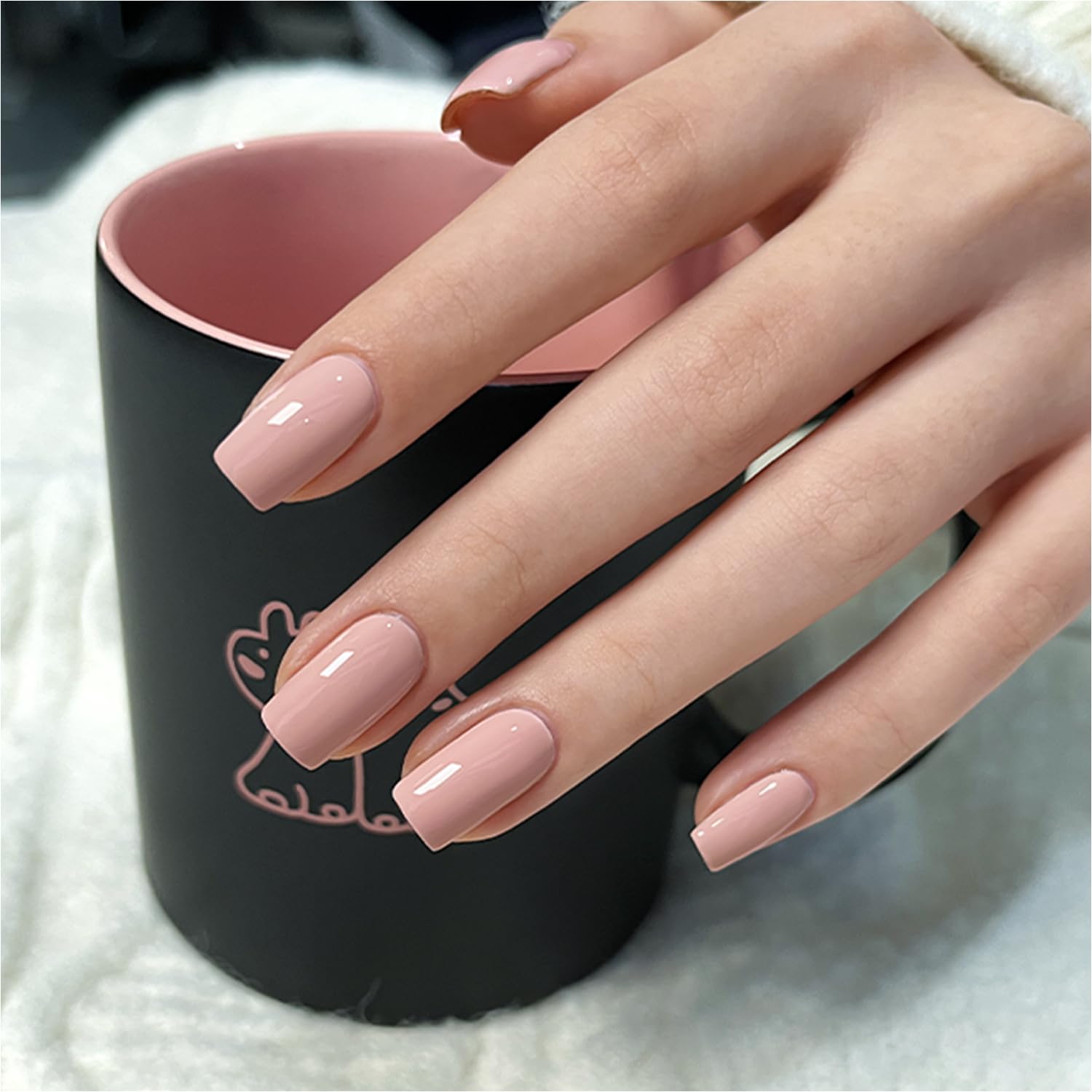 GAOY Sheer Light Pink Gel Nail Polish, 16ml Jelly Milky White Peach Translucent Color 1352 UV Light Cure Gel Polish for Nail Art DIY Manicure and Pedicure at Home