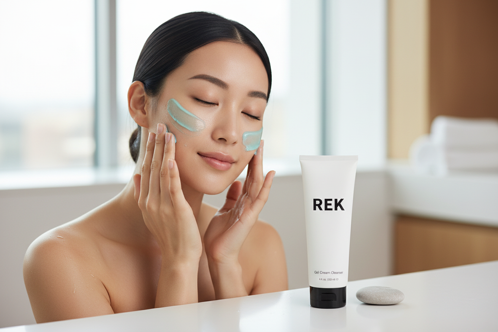 Gel Cream Cleanser – Hydrating & Gentle | REK Cosmetics