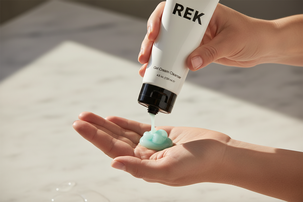 Gel Cream Cleanser – Hydrating & Gentle | REK Cosmetics
