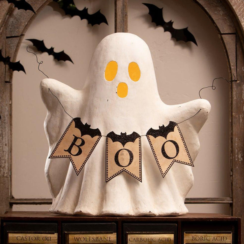 Ghost with Boo Garland by Bethany Lowe Designs