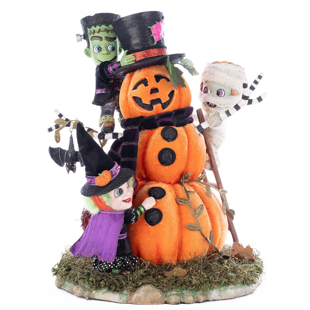 Ghouls Building Pumpkin Man by Katherine's Collection