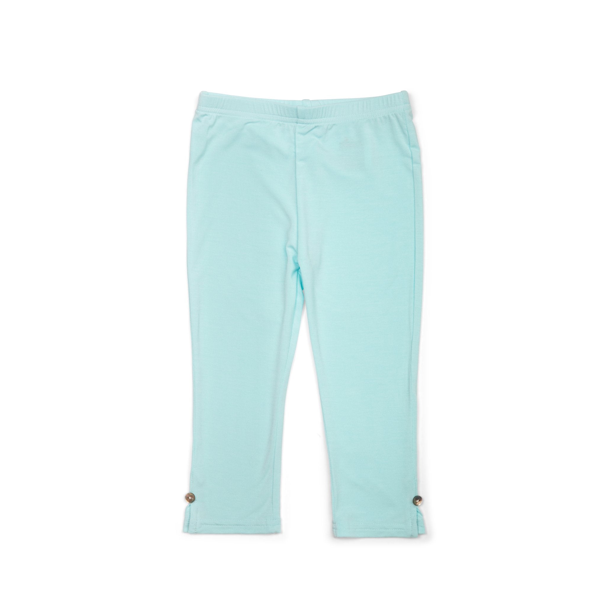Girls Leggings in Spa Blue