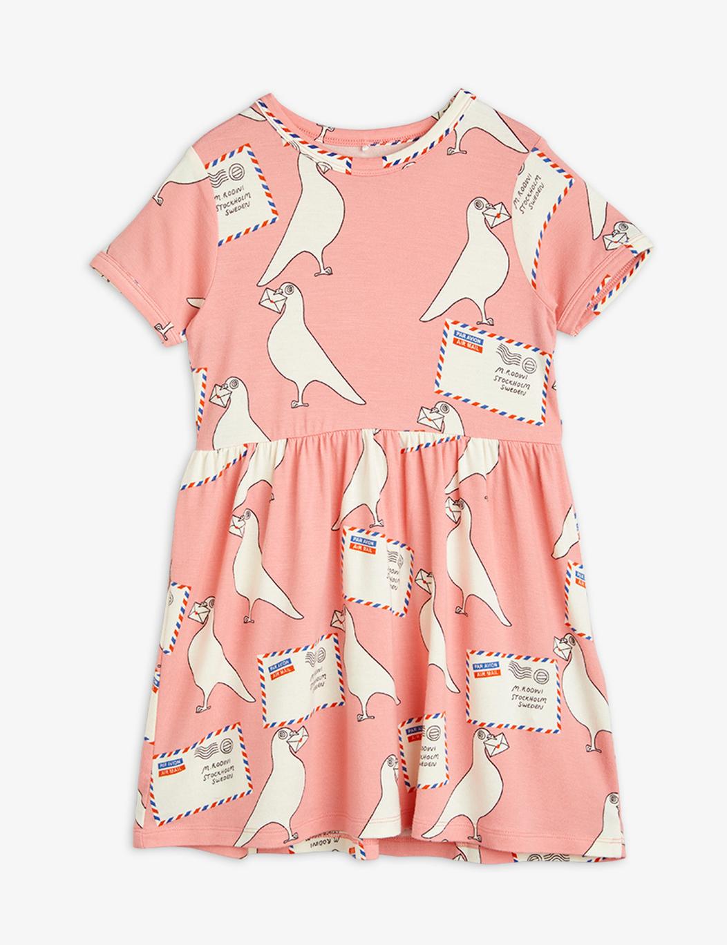 Pigeons Tencel Aop Ss Dress - Pink