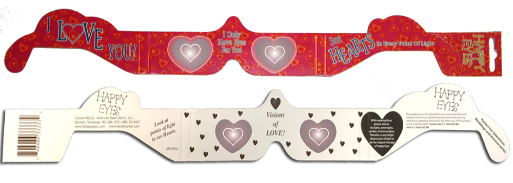 3D Glasses - Hearts