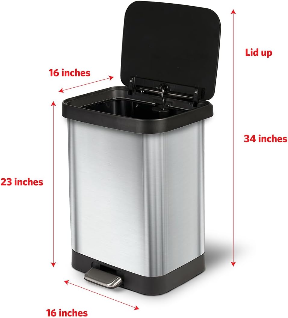 Glad ForceFlex Tall Kitchen Drawstring Trash Bags, 13 Gal, Gain Lemon Zest, 40 Ct (Package May Vary)