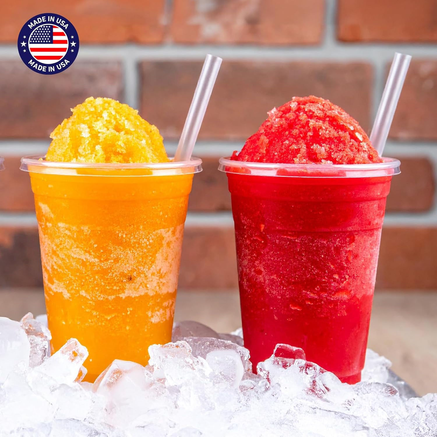 Glotoch Express 500 PCS Smoothie Straws – 10.2 Inch Long, 8mm Diameter Disposable Plastic Drinking Straws, Clear Wide Straw for Milkshakes, Slushies & Kids – Food-Safe, BPA-Free, Made in USA