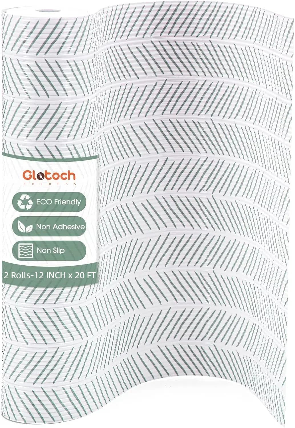 Glotoch Shelf Liner for Kitchen Cabinets Non Adhesive, 12" x20FT(240 Inch) Non Slip Drawer Liners, Waterproof Shelf Paper Closet Liners for Refrigerator Gray
