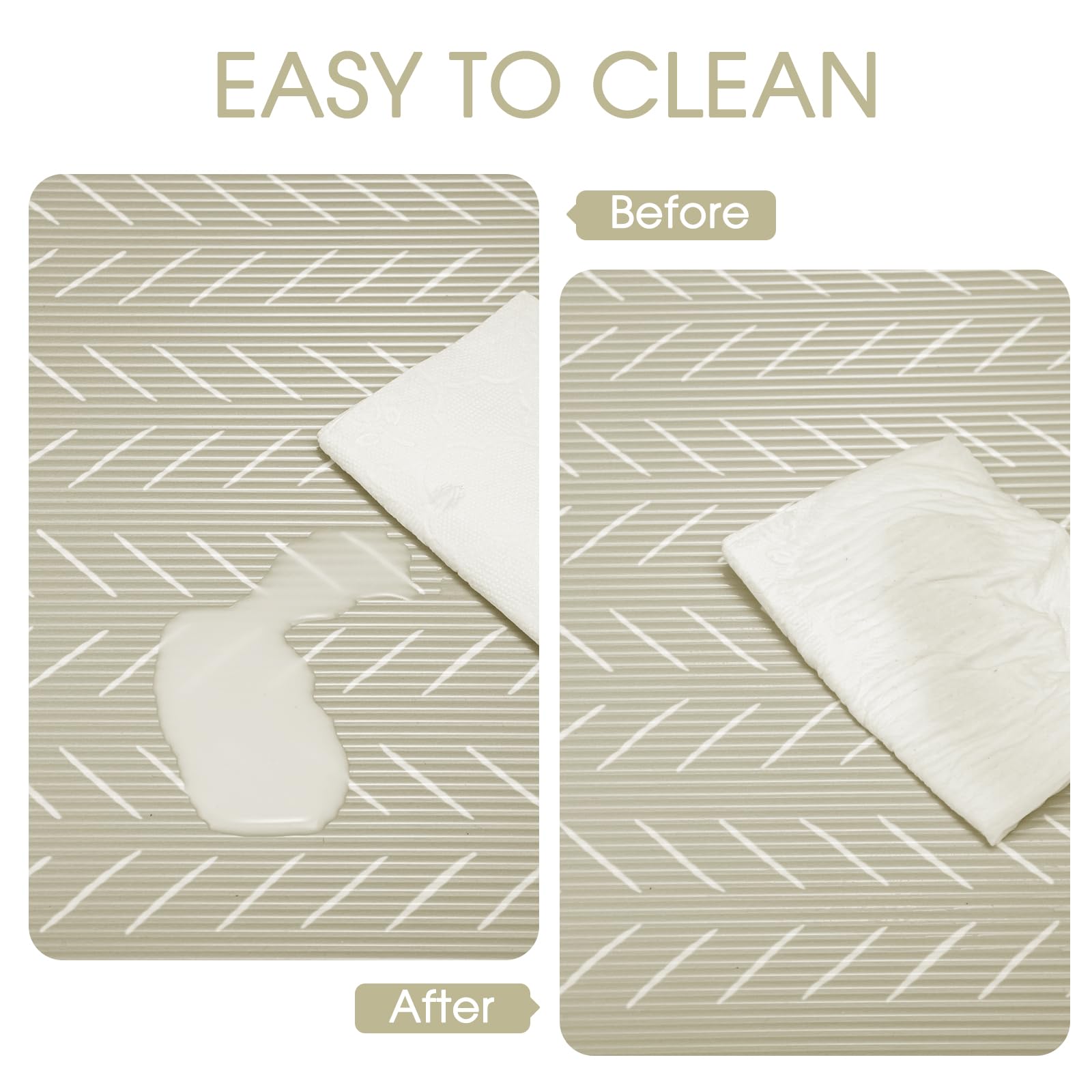 Glotoch Shelf Liner for Kitchen Cabinets Non Adhesive, 12" x20FT(240 Inch) Non Slip Drawer Liners, Waterproof Shelf Paper Closet Liners for Refrigerator Gray