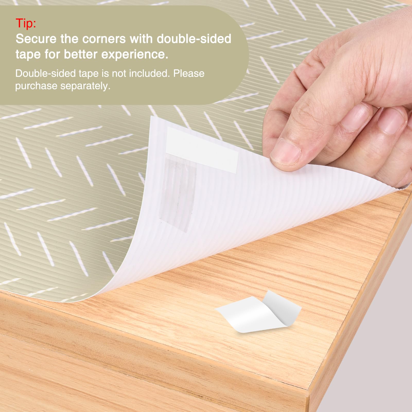 Glotoch Shelf Liner for Kitchen Cabinets Non Adhesive, 12" x20FT(240 Inch) Non Slip Drawer Liners, Waterproof Shelf Paper Closet Liners for Refrigerator Gray