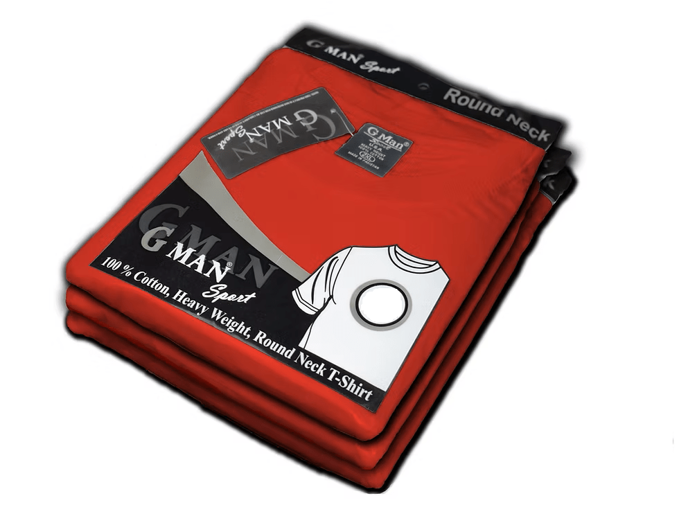 Gman T-Shirt Round Neck/V-Neck for Man (3-Pack)