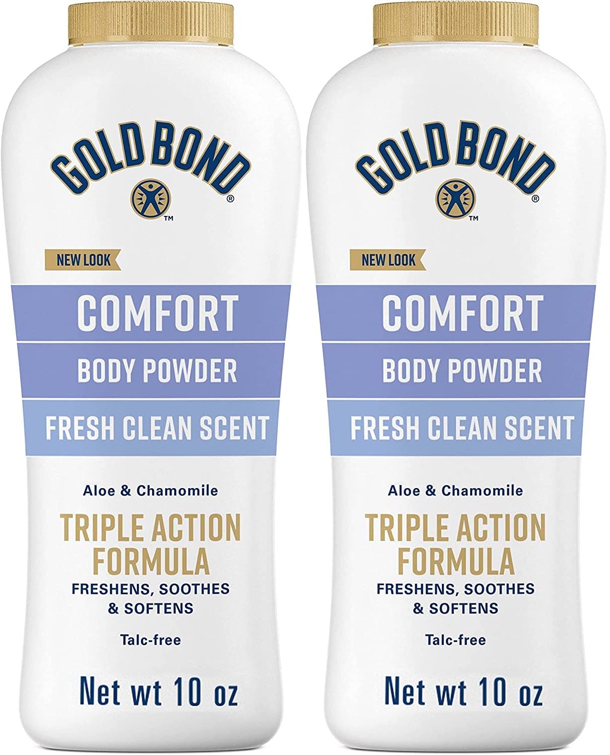 Gold Bond Comfort Body Powder, 10 oz., Talc-Free, Fresh Clean Scent With Aloe & Chamomile