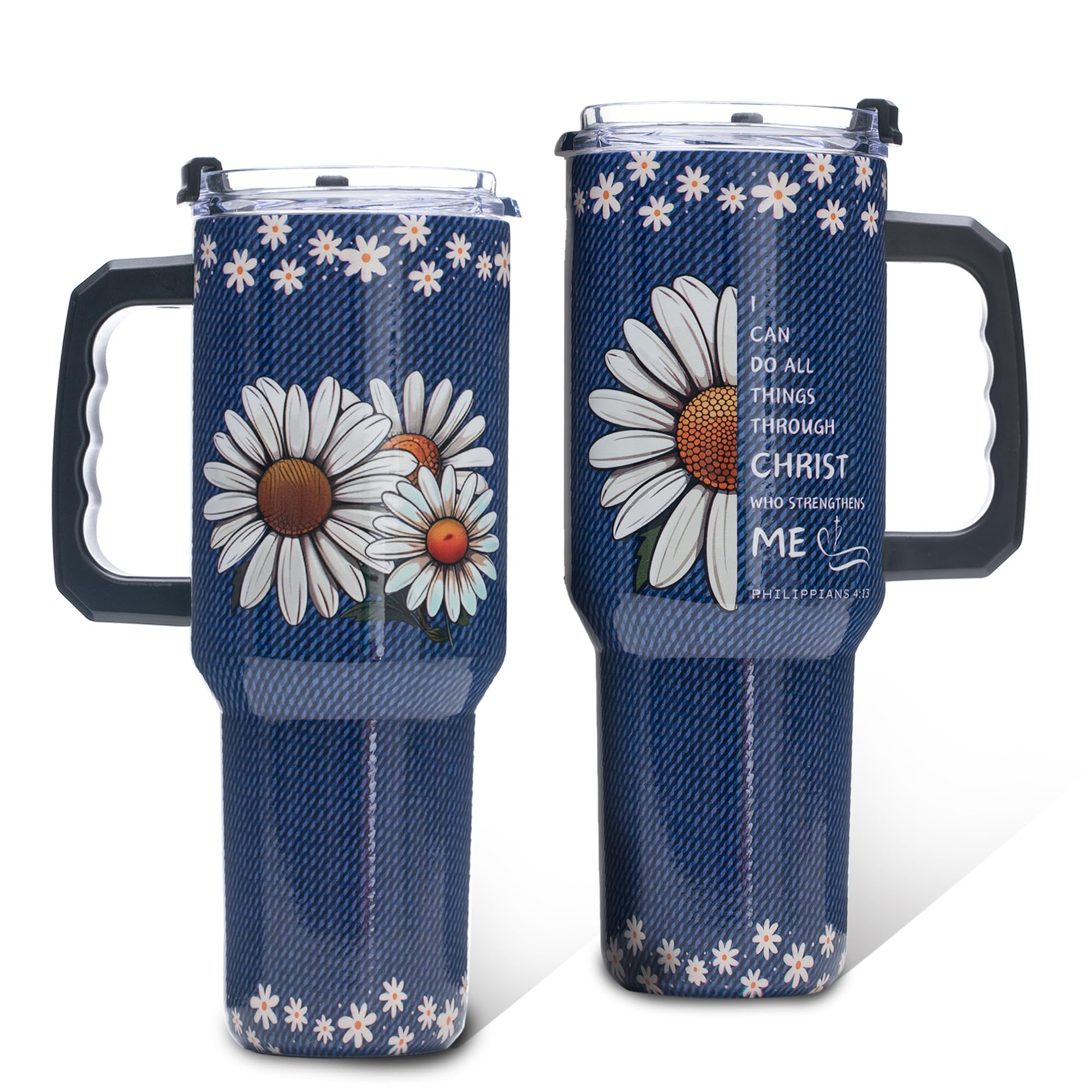 Gome 40oz American Flag & Eagle Tumbler – Patriotic 4th of July Gifts for Men, Veterans & Military, Insulated Stainless Steel Cup with Handle, Lid & Straw, Independence Day Gift for Dad