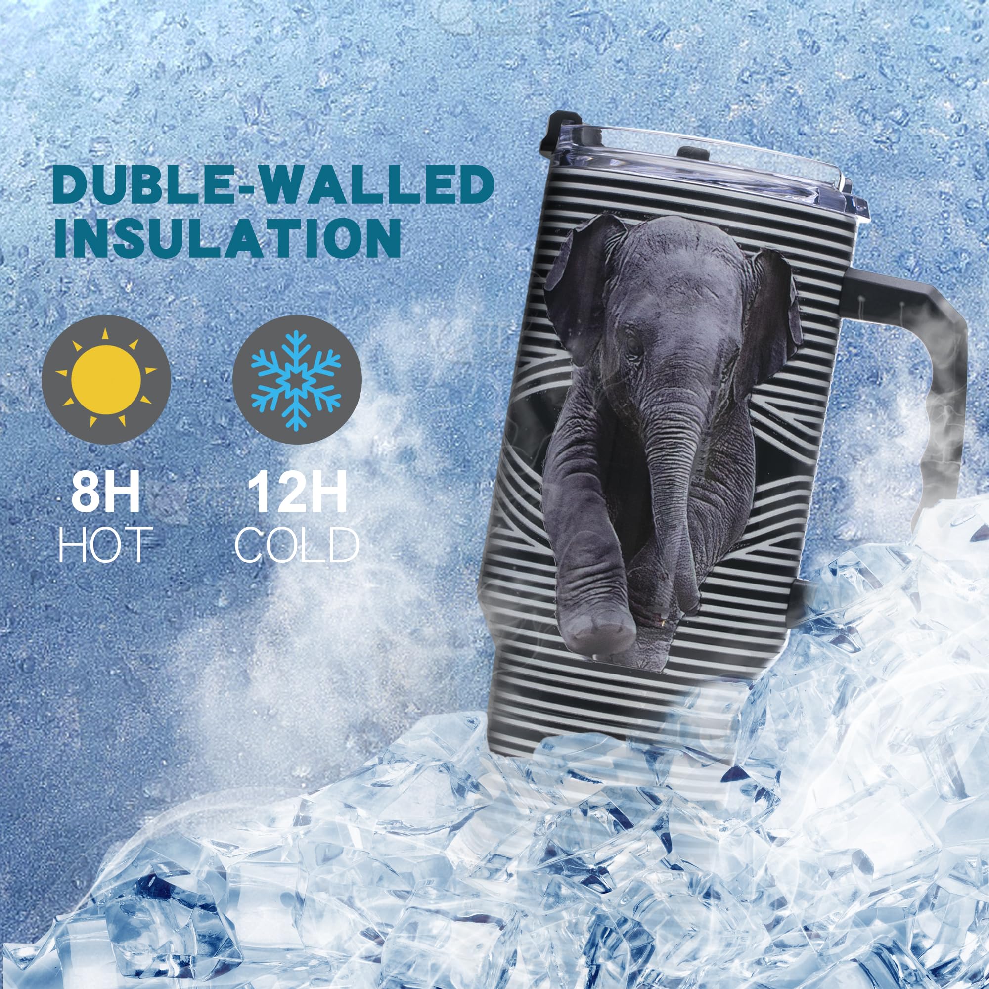 Gome 40oz Neon Gaming Tumbler - Gamer Gifts for Men & Boys - Birthday Gifts for Game Lovers, Boyfriend Insulated Stainless Steel Gamer Cup with Handle