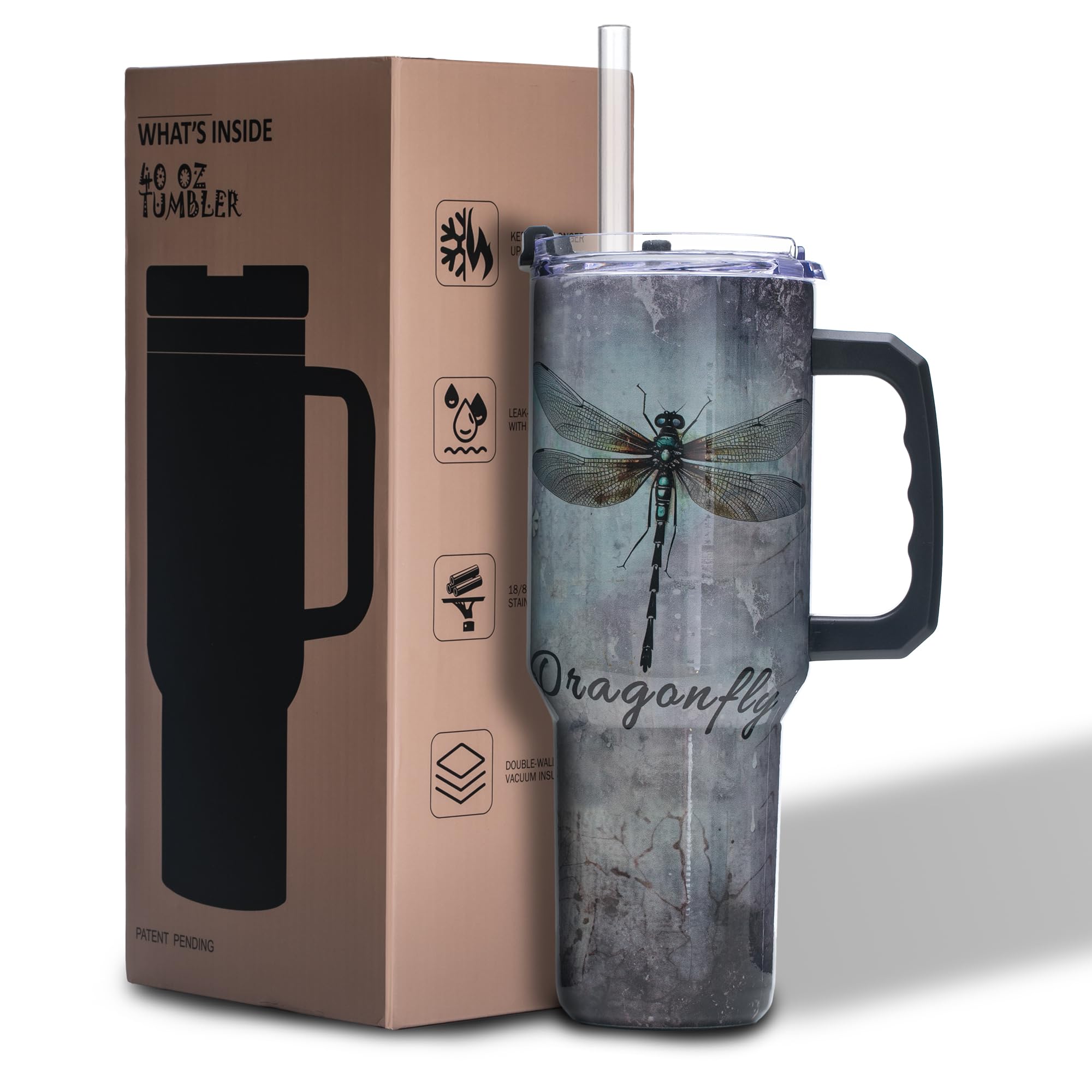 Gome 40oz Neon Gaming Tumbler - Gamer Gifts for Men & Boys - Birthday Gifts for Game Lovers, Boyfriend Insulated Stainless Steel Gamer Cup with Handle