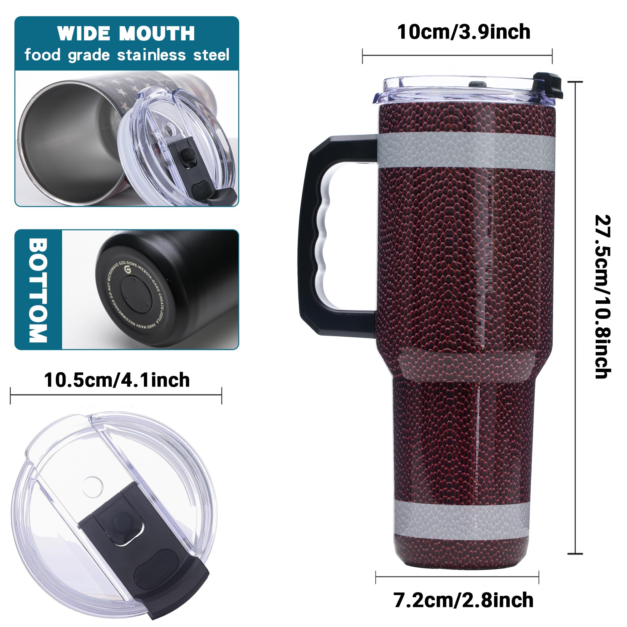 Gome 40oz Neon Gaming Tumbler - Gamer Gifts for Men & Boys - Birthday Gifts for Game Lovers, Boyfriend Insulated Stainless Steel Gamer Cup with Handle