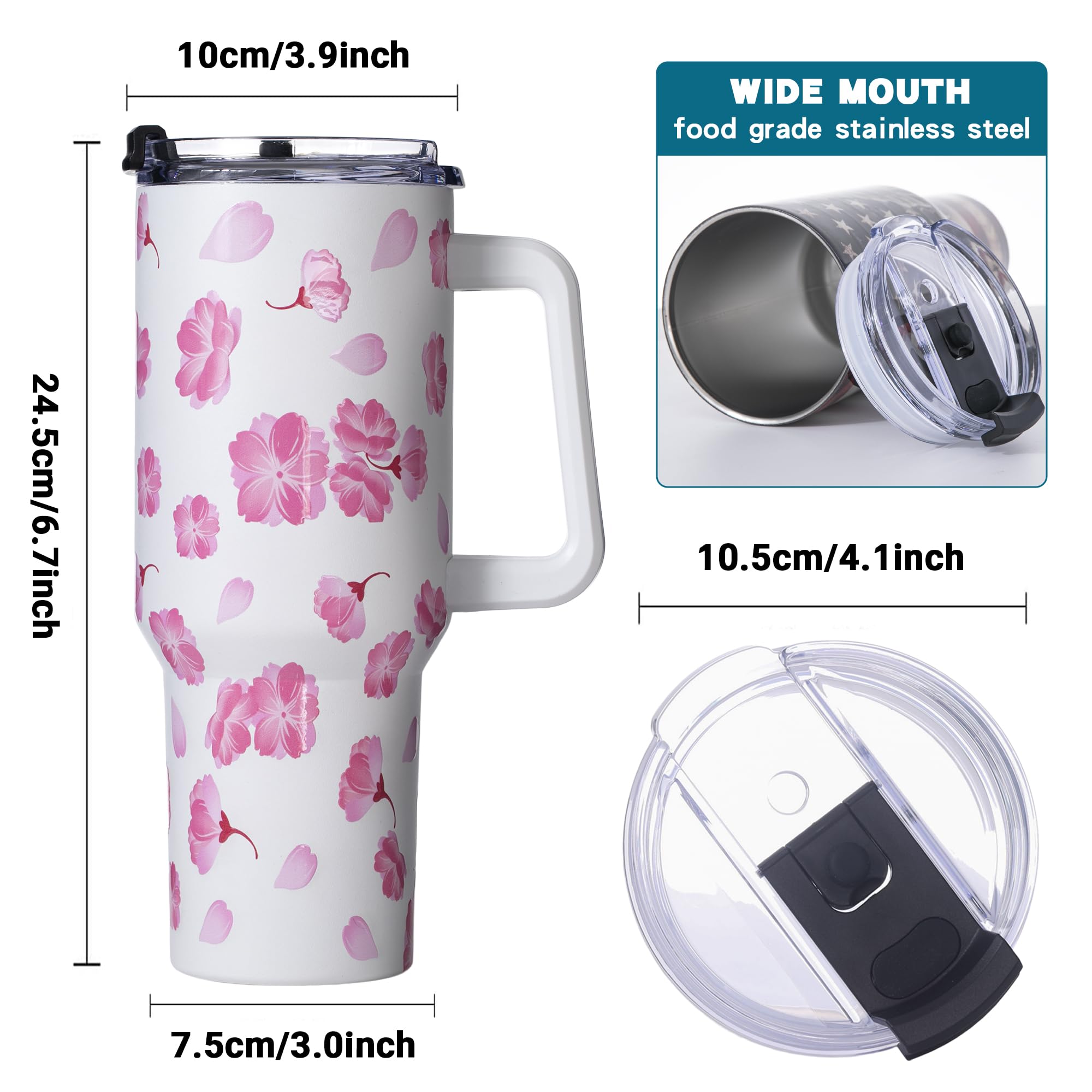 Gome 40oz Neon Gaming Tumbler - Gamer Gifts for Men & Boys - Birthday Gifts for Game Lovers, Boyfriend Insulated Stainless Steel Gamer Cup with Handle