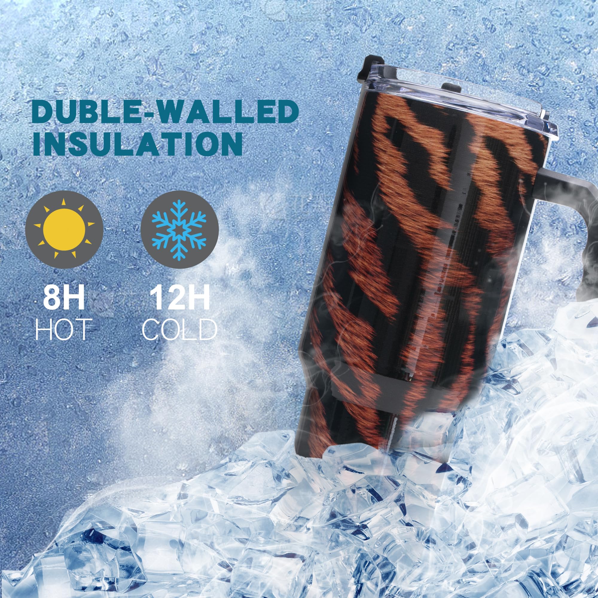 Gome 40oz Neon Gaming Tumbler - Gamer Gifts for Men & Boys - Birthday Gifts for Game Lovers, Boyfriend Insulated Stainless Steel Gamer Cup with Handle