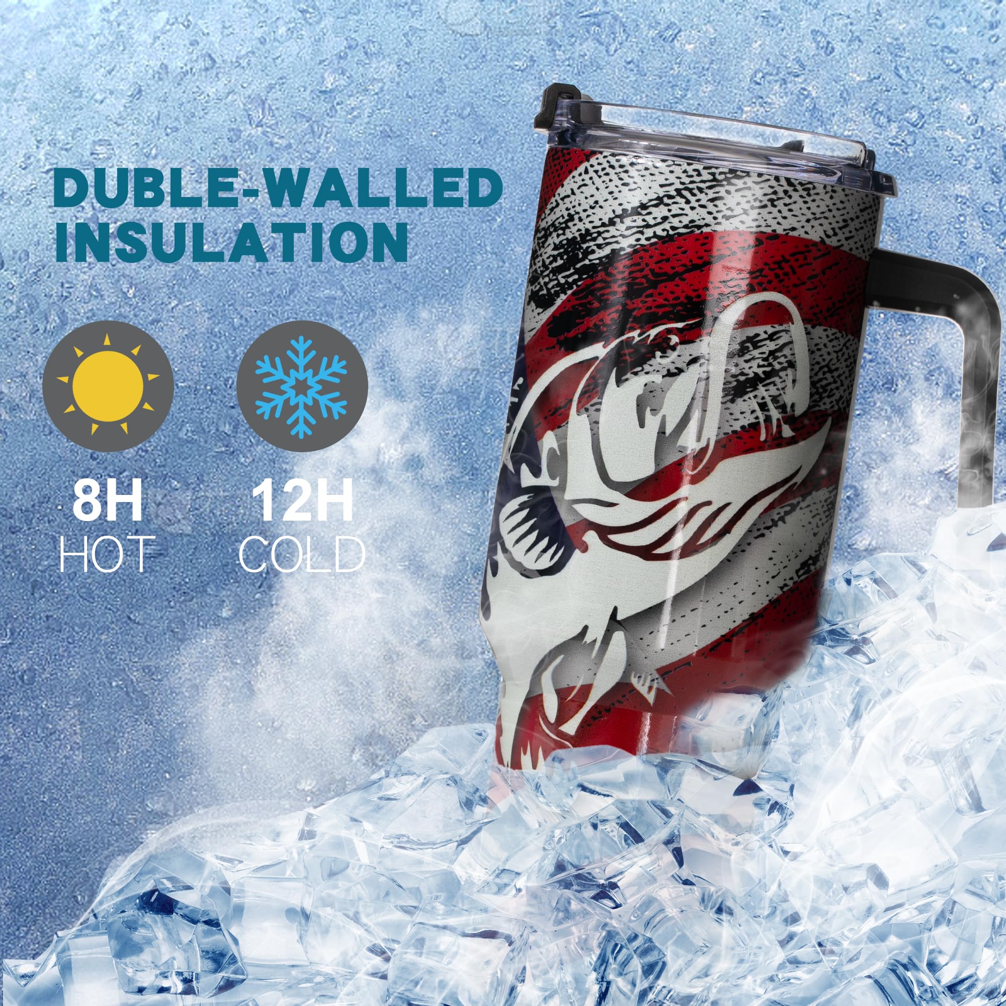 Gome 40oz Neon Gaming Tumbler - Gamer Gifts for Men & Boys - Birthday Gifts for Game Lovers, Boyfriend Insulated Stainless Steel Gamer Cup with Handle