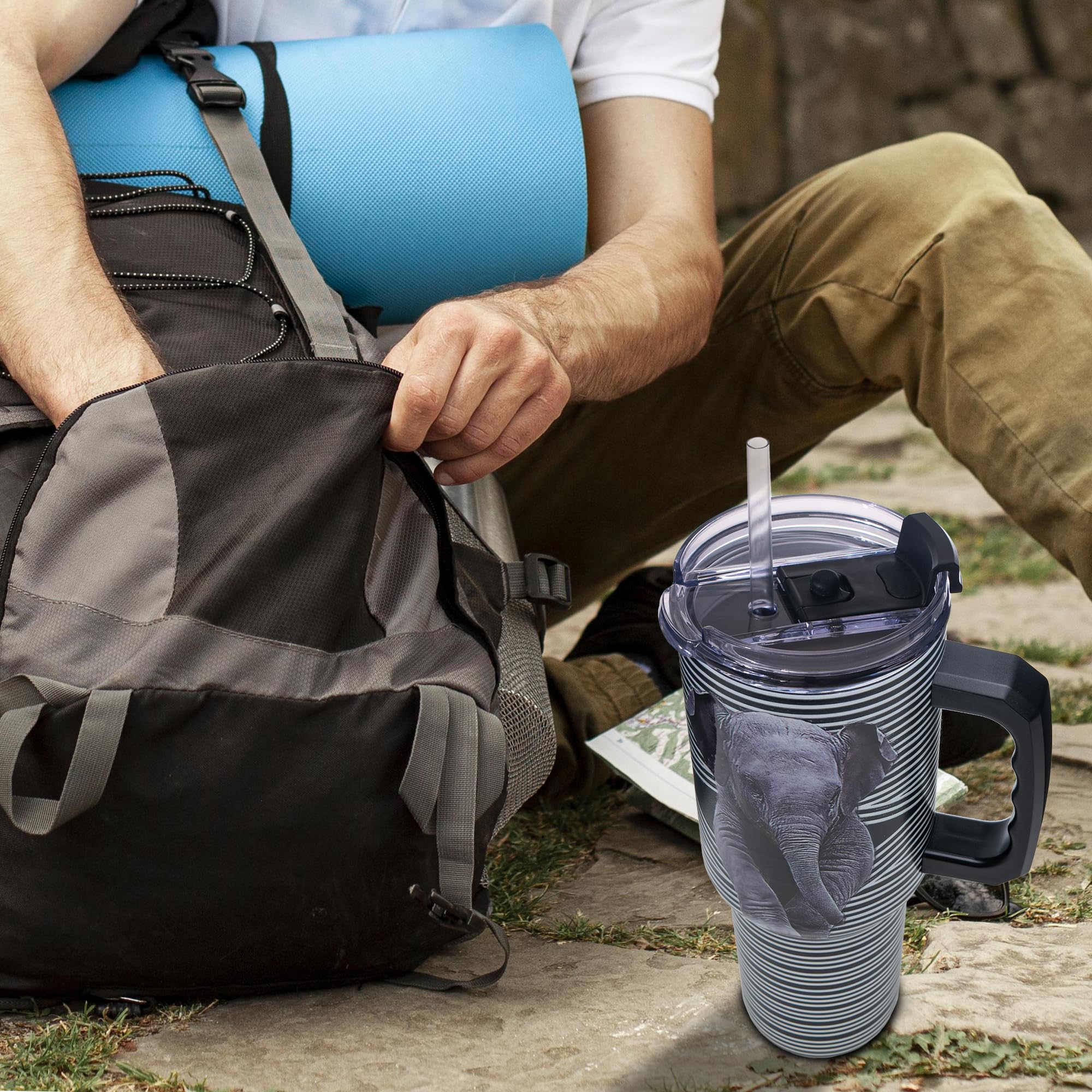 Gome 40oz Neon Gaming Tumbler - Gamer Gifts for Men & Boys - Birthday Gifts for Game Lovers, Boyfriend Insulated Stainless Steel Gamer Cup with Handle