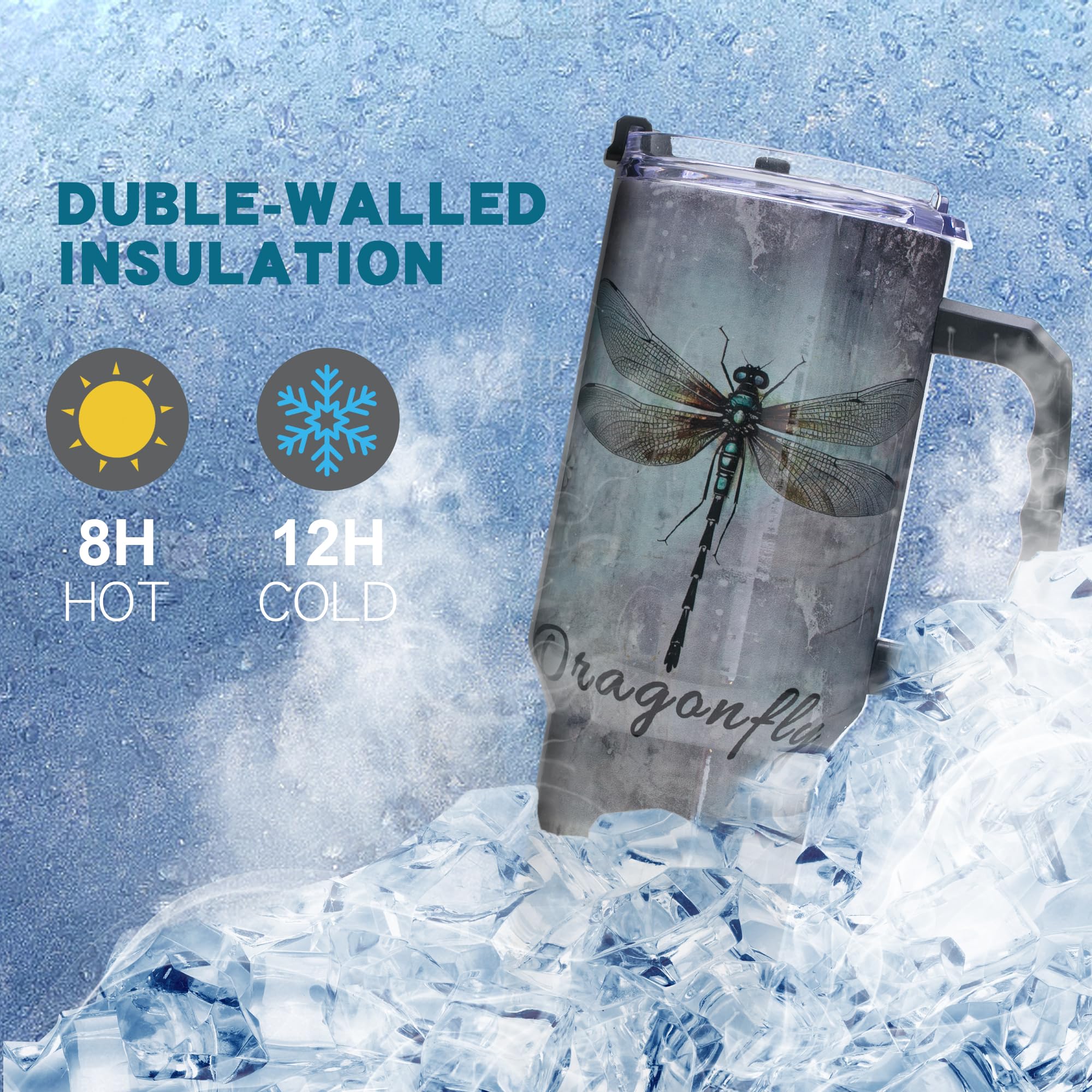 Gome 40oz Neon Gaming Tumbler - Gamer Gifts for Men & Boys - Birthday Gifts for Game Lovers, Boyfriend Insulated Stainless Steel Gamer Cup with Handle