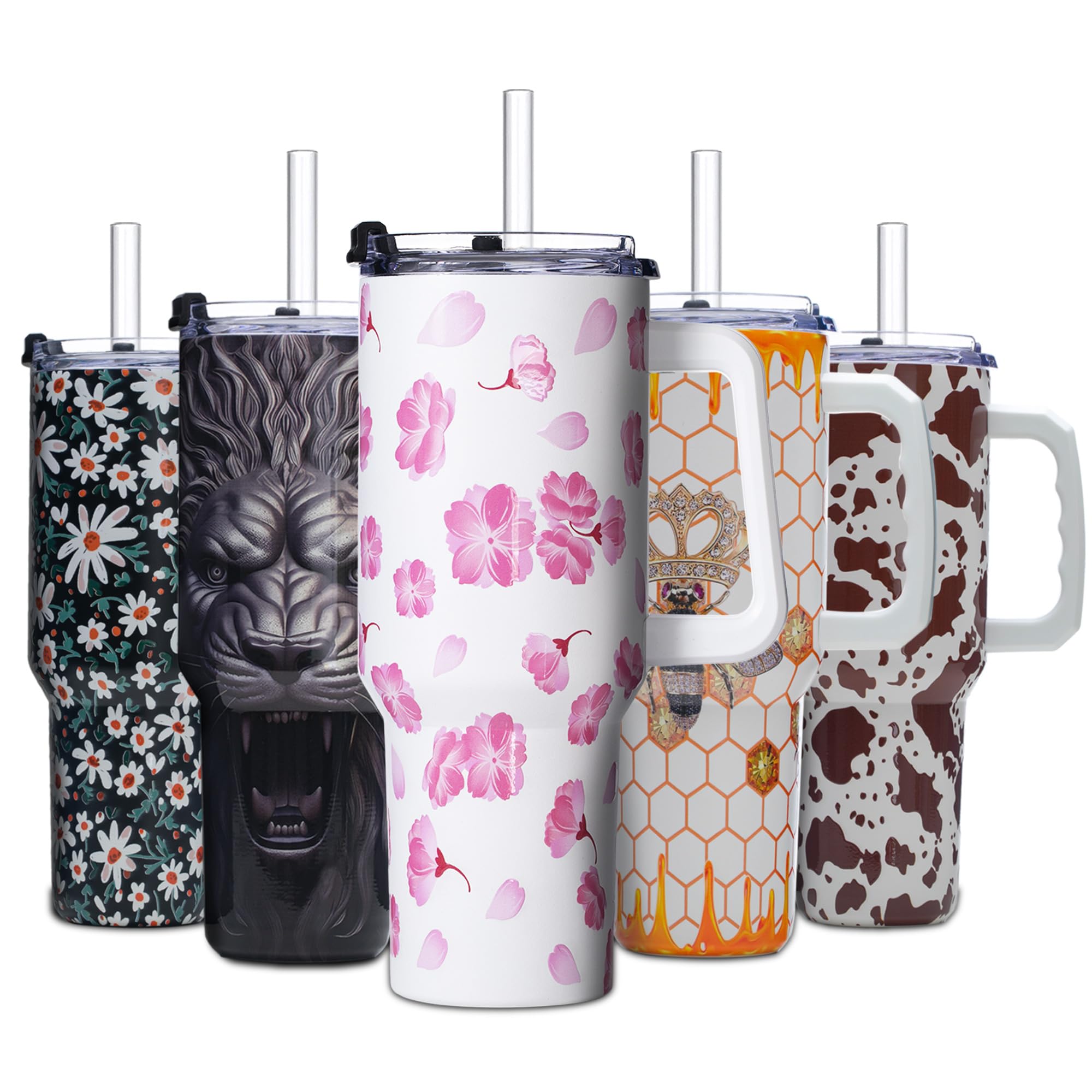 Gome 40oz Neon Gaming Tumbler - Gamer Gifts for Men & Boys - Birthday Gifts for Game Lovers, Boyfriend Insulated Stainless Steel Gamer Cup with Handle