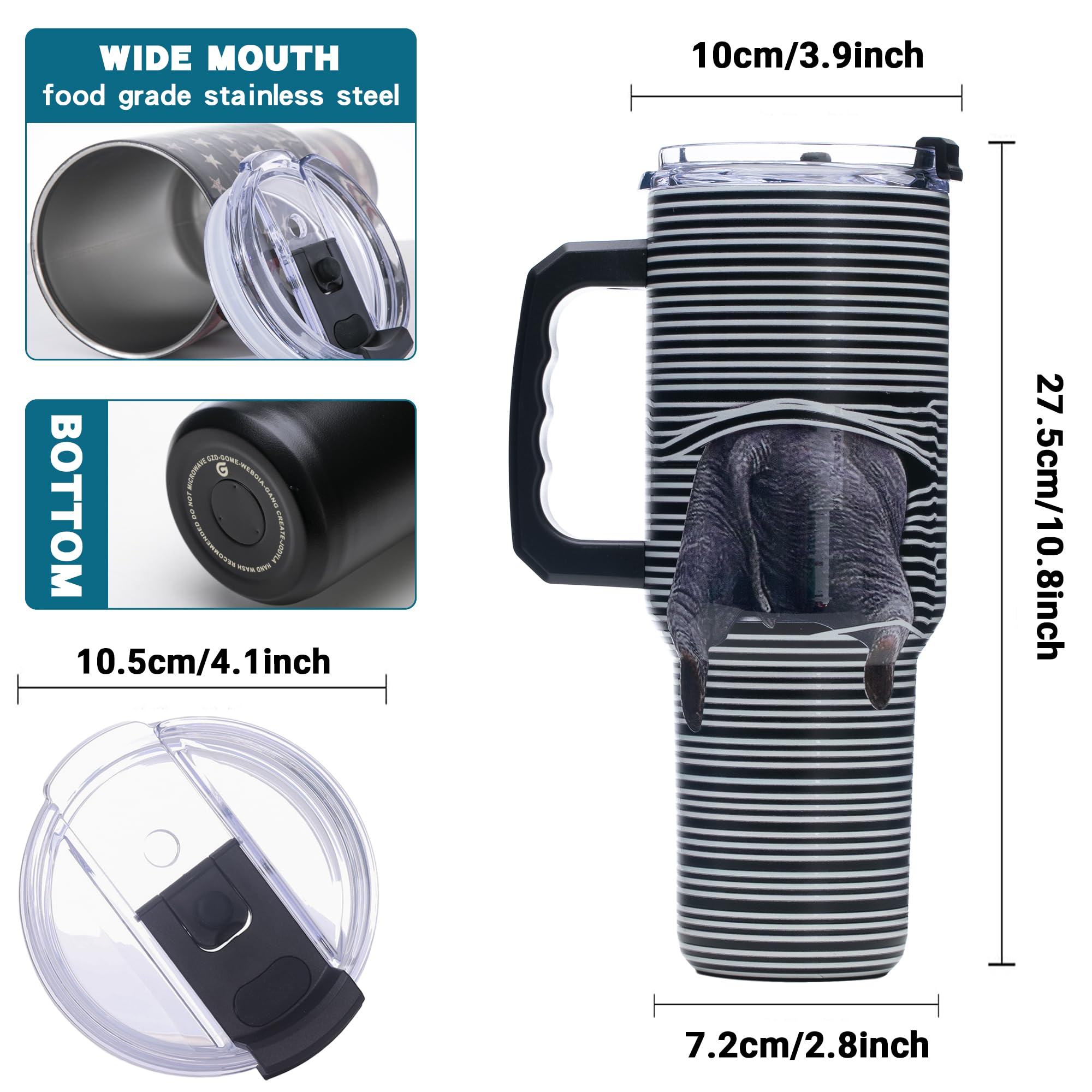 Gome 40oz Neon Gaming Tumbler - Gamer Gifts for Men & Boys - Birthday Gifts for Game Lovers, Boyfriend Insulated Stainless Steel Gamer Cup with Handle