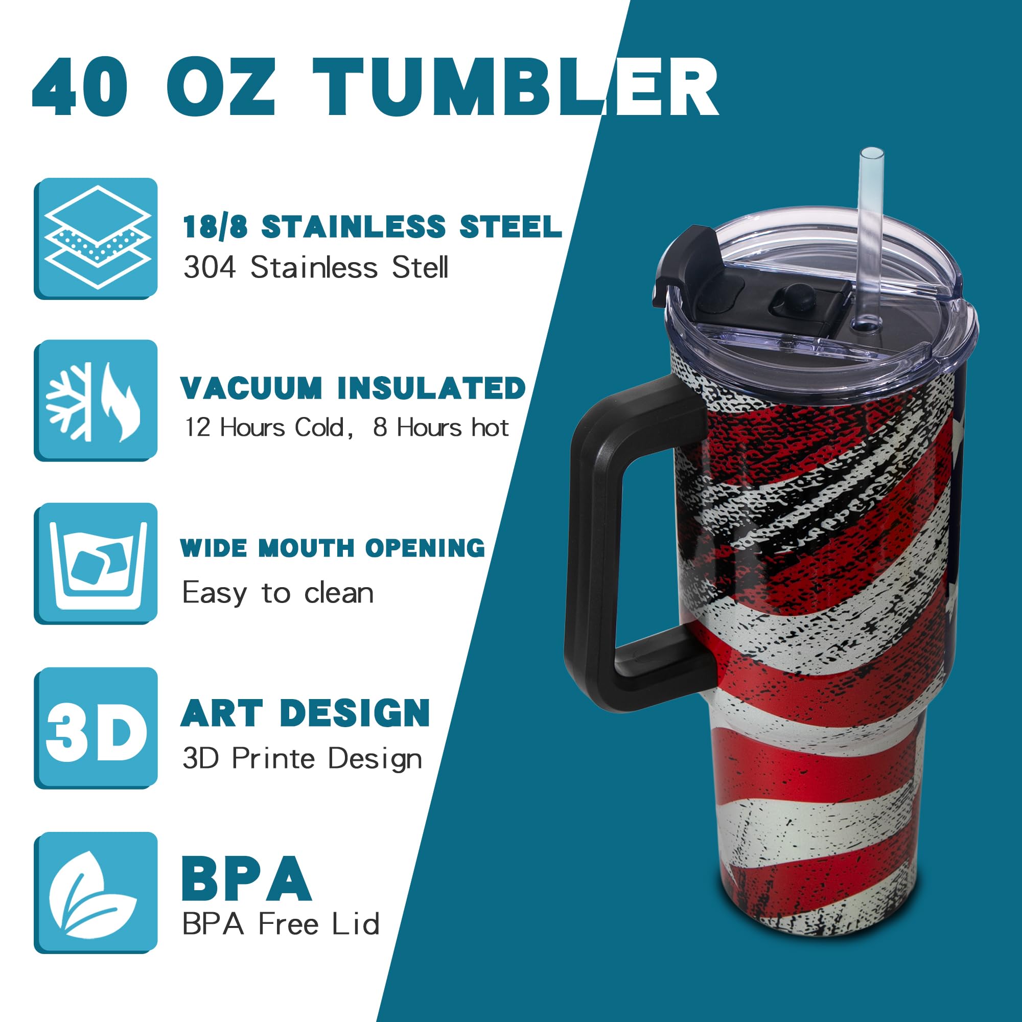 Gome 40oz Neon Gaming Tumbler - Gamer Gifts for Men & Boys - Birthday Gifts for Game Lovers, Boyfriend Insulated Stainless Steel Gamer Cup with Handle