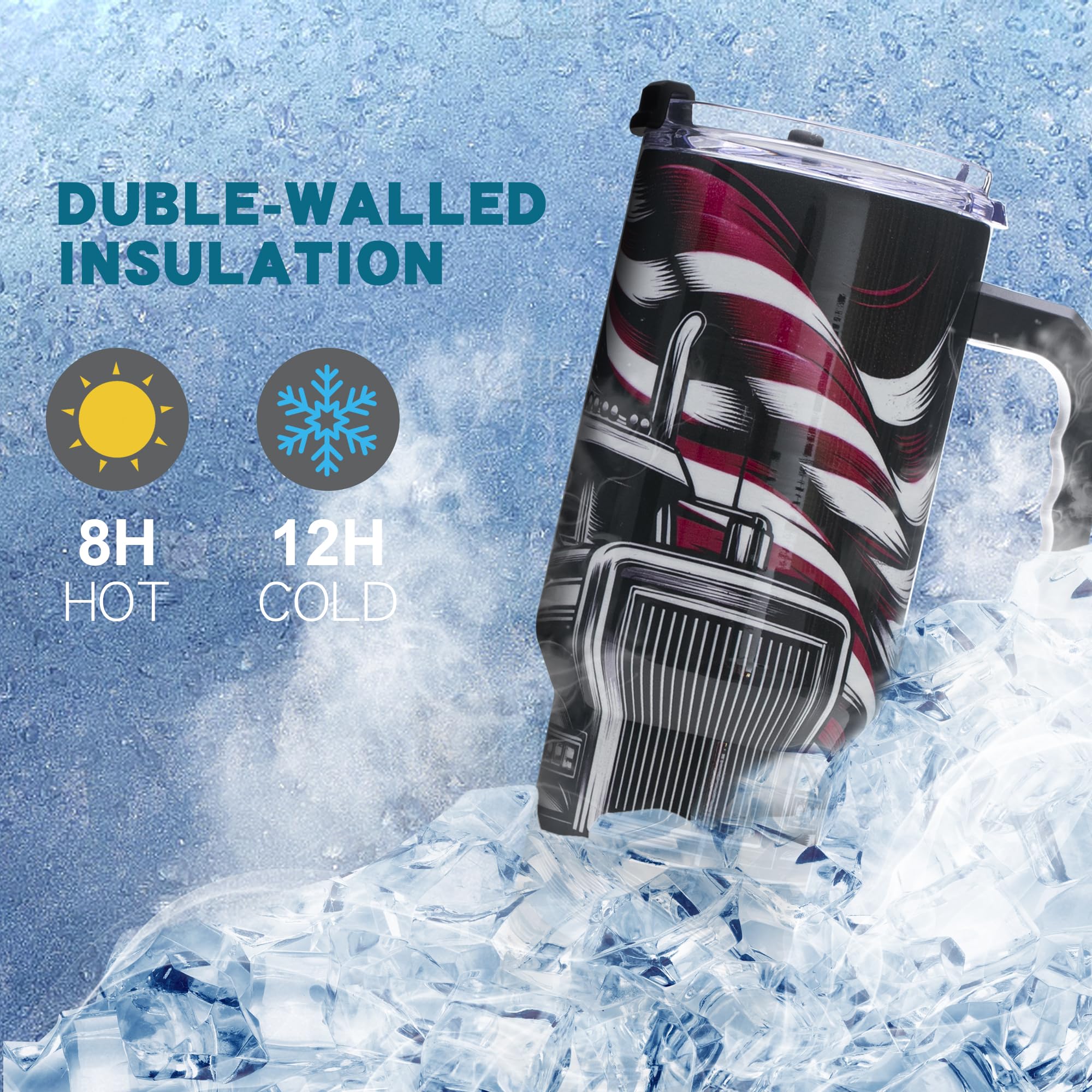 Gome 40oz Neon Gaming Tumbler - Gamer Gifts for Men & Boys - Birthday Gifts for Game Lovers, Boyfriend Insulated Stainless Steel Gamer Cup with Handle