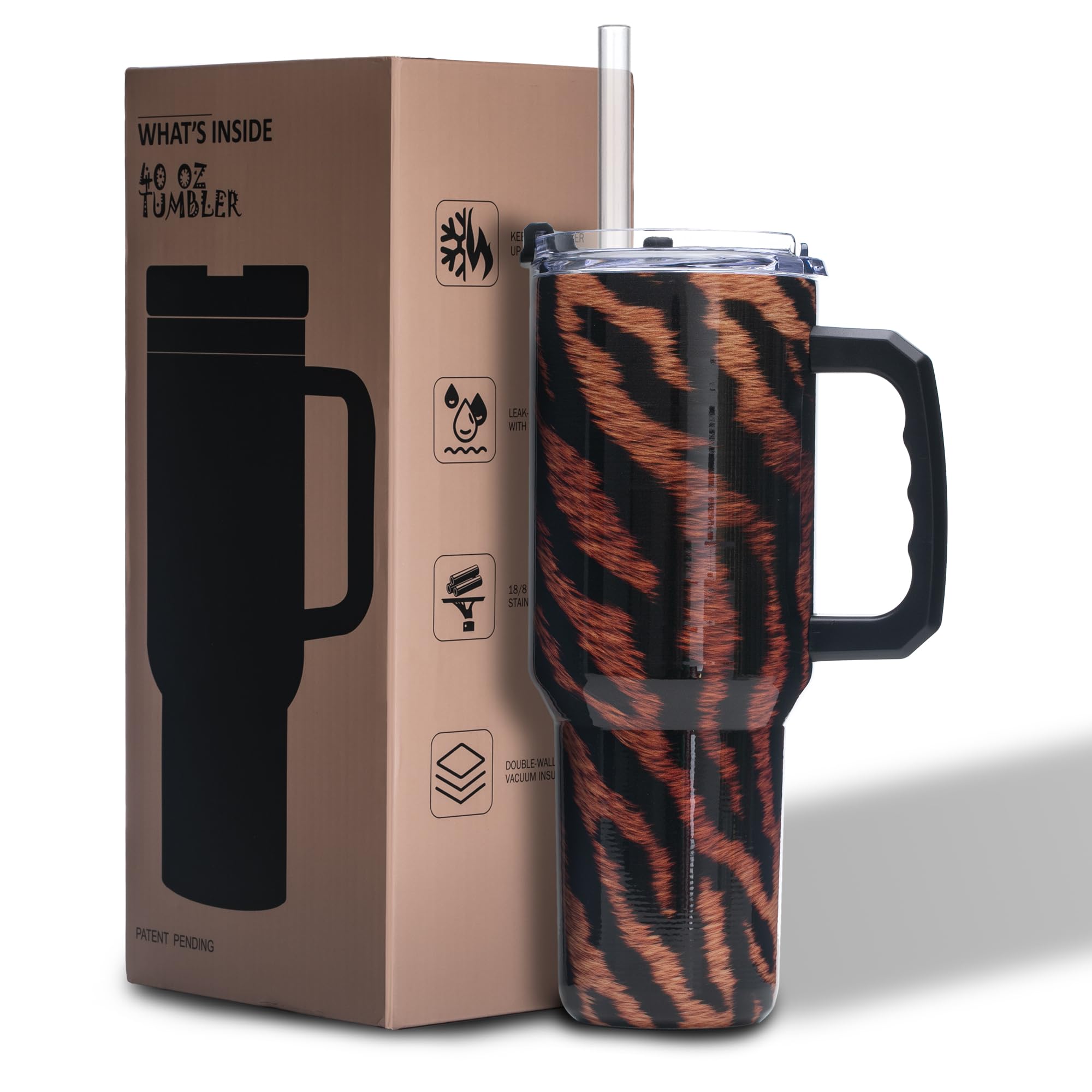 Gome 40oz Neon Gaming Tumbler - Gamer Gifts for Men & Boys - Birthday Gifts for Game Lovers, Boyfriend Insulated Stainless Steel Gamer Cup with Handle