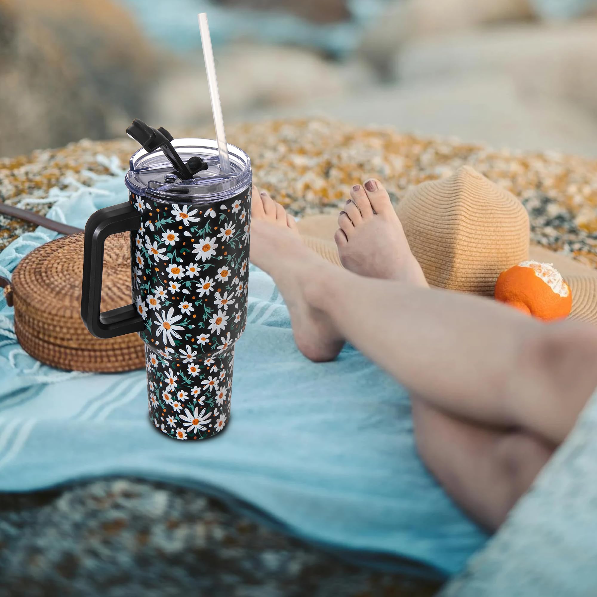 Gome 40oz Neon Gaming Tumbler - Gamer Gifts for Men & Boys - Birthday Gifts for Game Lovers, Boyfriend Insulated Stainless Steel Gamer Cup with Handle