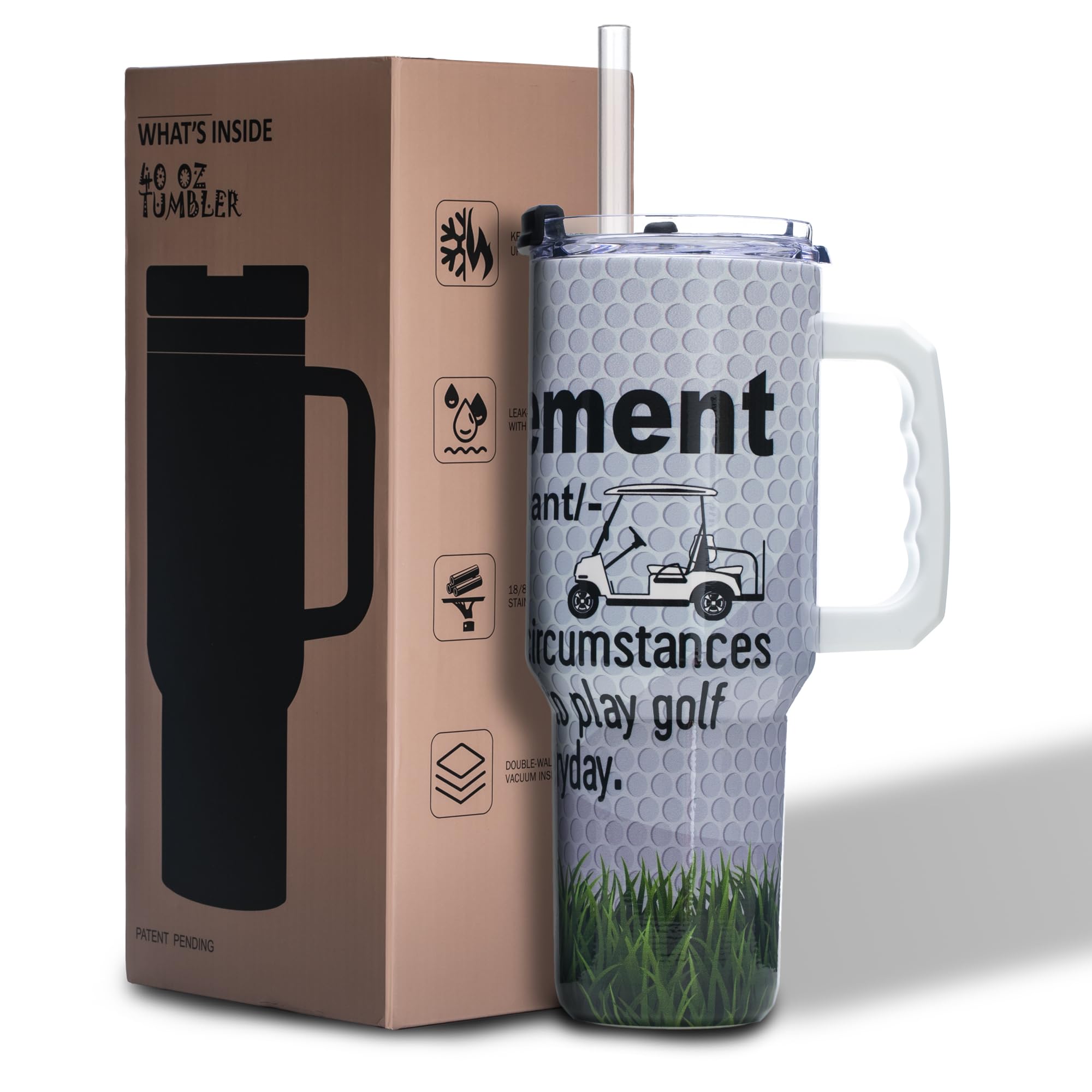 Gome 40oz Neon Gaming Tumbler - Gamer Gifts for Men & Boys - Birthday Gifts for Game Lovers, Boyfriend Insulated Stainless Steel Gamer Cup with Handle