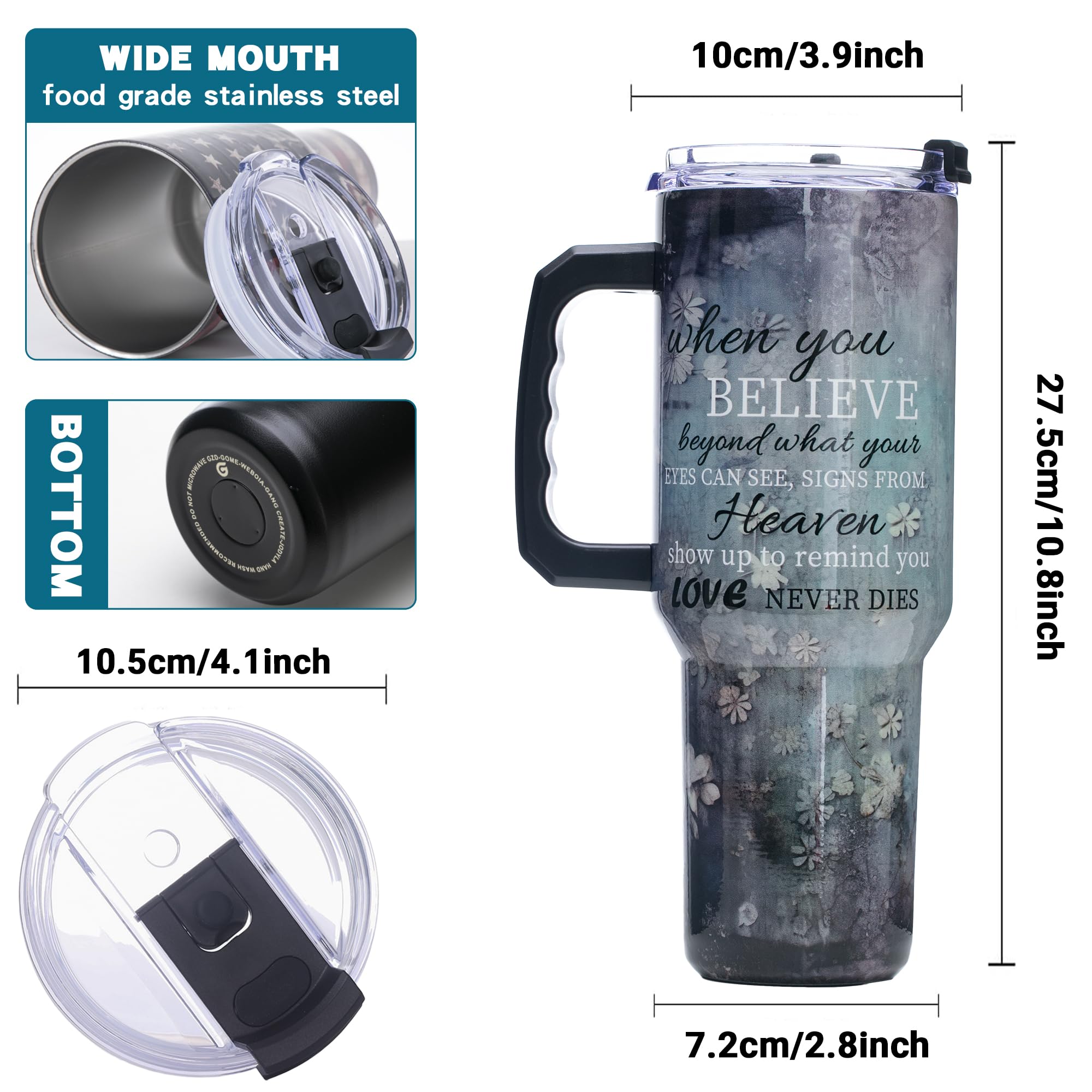 Gome 40oz Neon Gaming Tumbler - Gamer Gifts for Men & Boys - Birthday Gifts for Game Lovers, Boyfriend Insulated Stainless Steel Gamer Cup with Handle