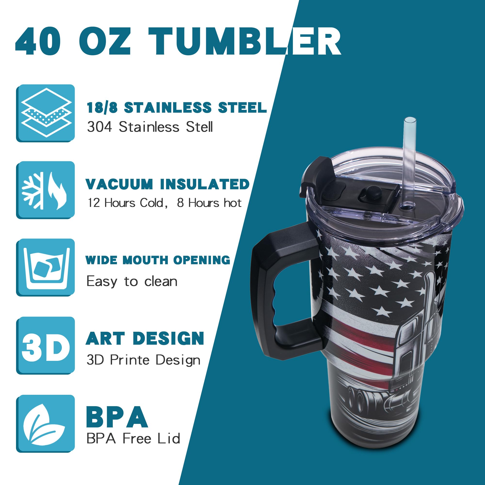 Gome 40oz Neon Gaming Tumbler - Gamer Gifts for Men & Boys - Birthday Gifts for Game Lovers, Boyfriend Insulated Stainless Steel Gamer Cup with Handle