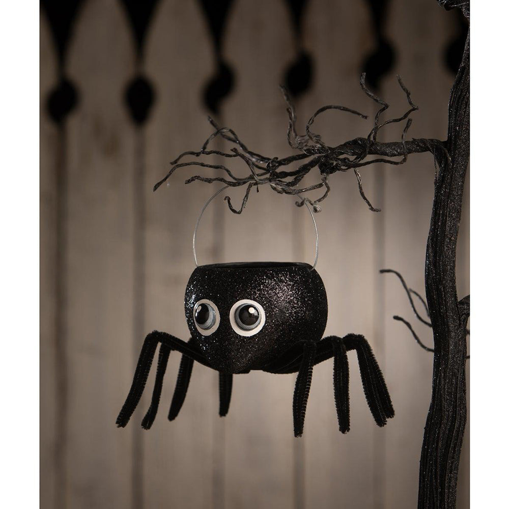 Googlie Eyed Spider Bucket by Bethany Lowe Designs - LAST CHANCE!!