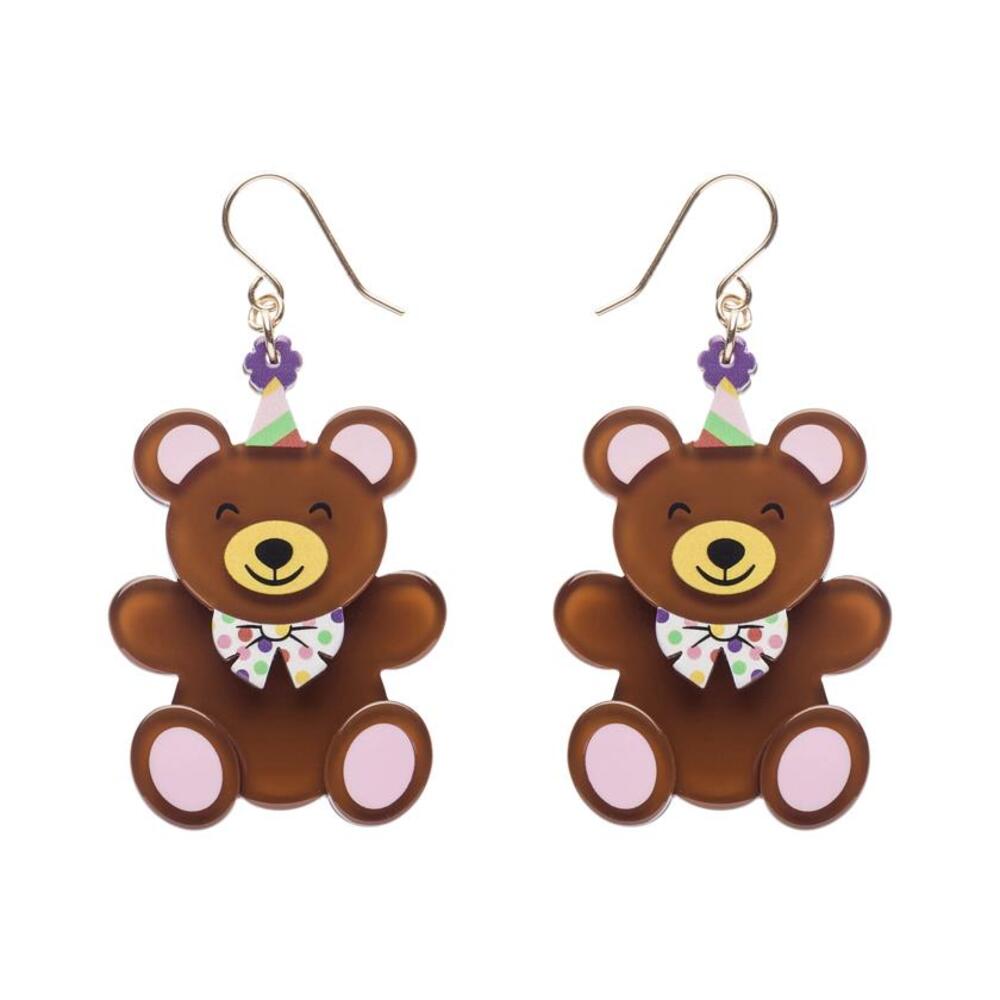Grand Prize Teddy Drop Earrings by Erstwilder