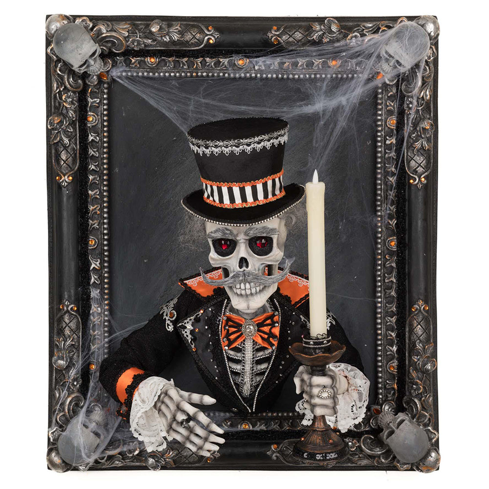 Great Grandpa Macabre Wall Piece with Candle by Katherine's Collection