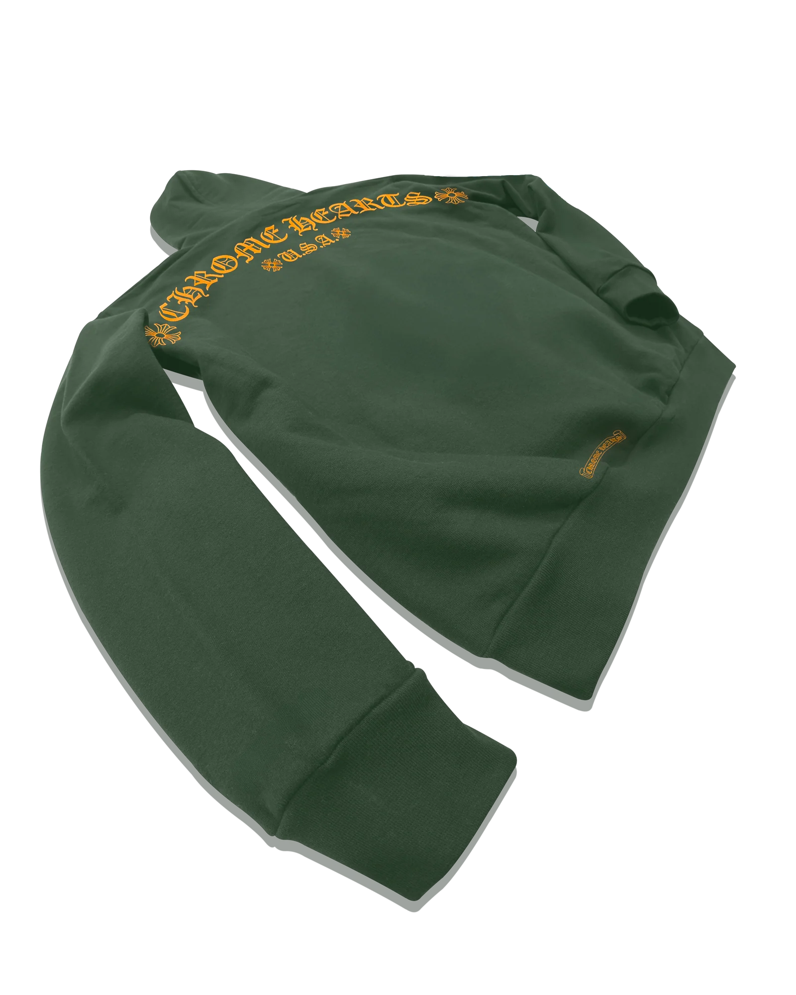 Chrome Hearts Script Hoodie Green & Orange