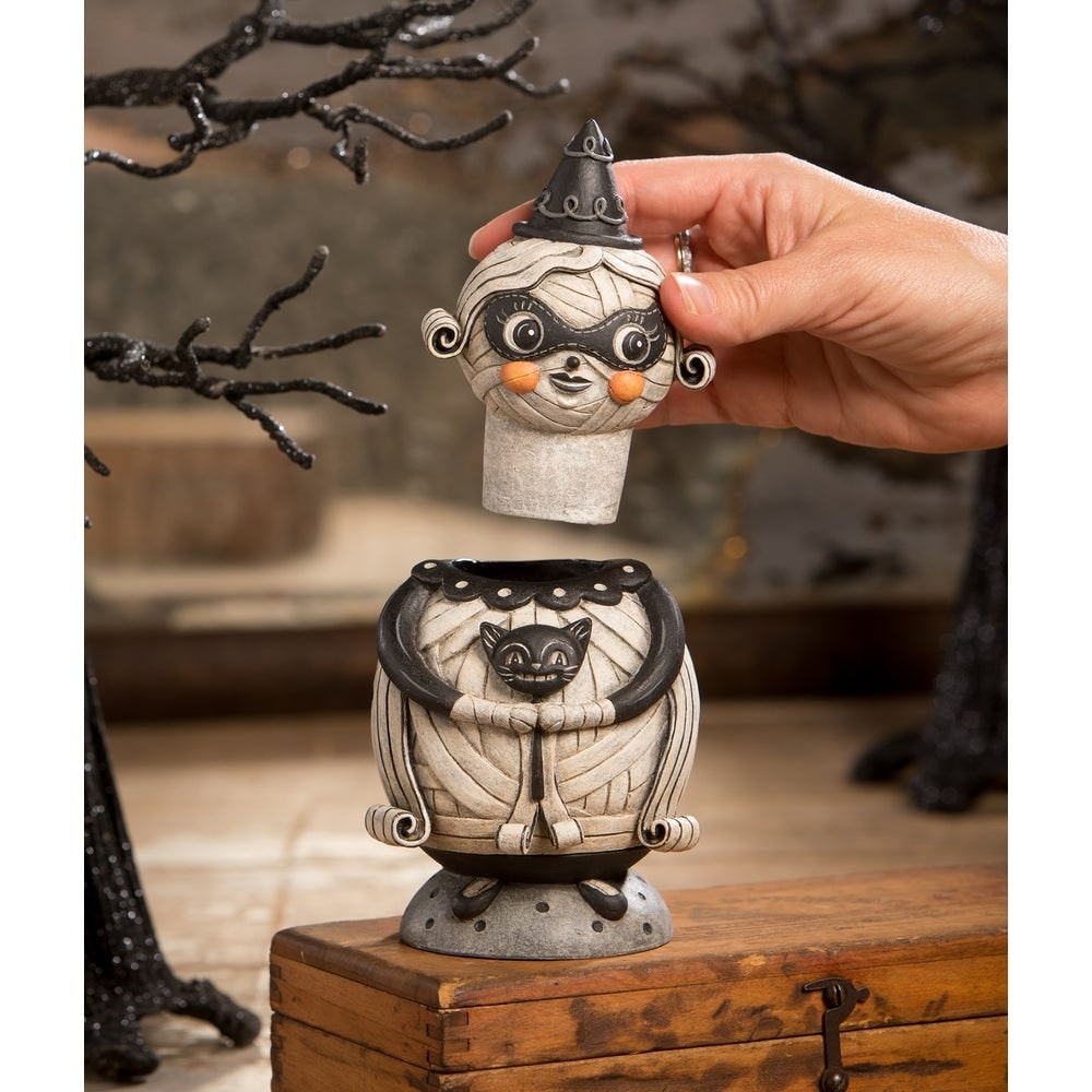 Grinning Mumma Mia Spooks Jar by Johanna Parker Bethany Lowe