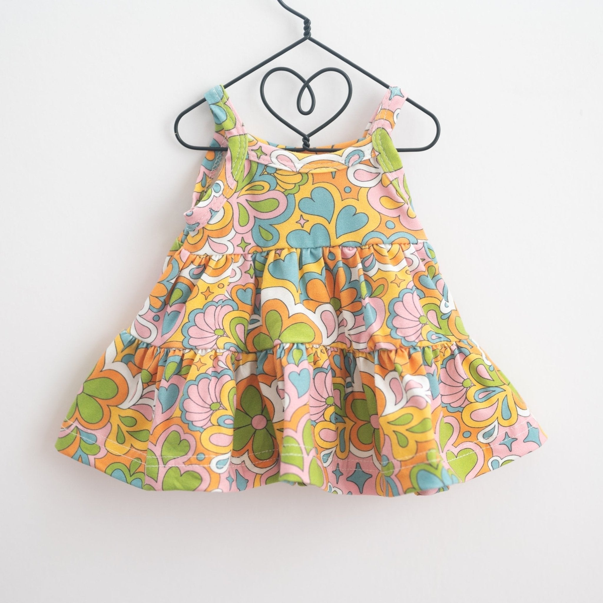 Groovy Flower Power 18 Inch Doll Dress