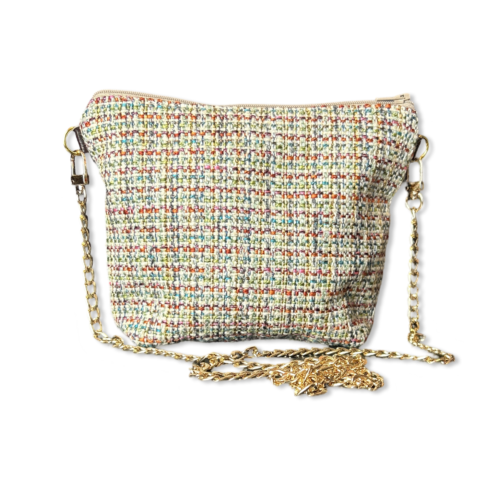 Farfalle Blue Vintage Scarf Crossbody Bag