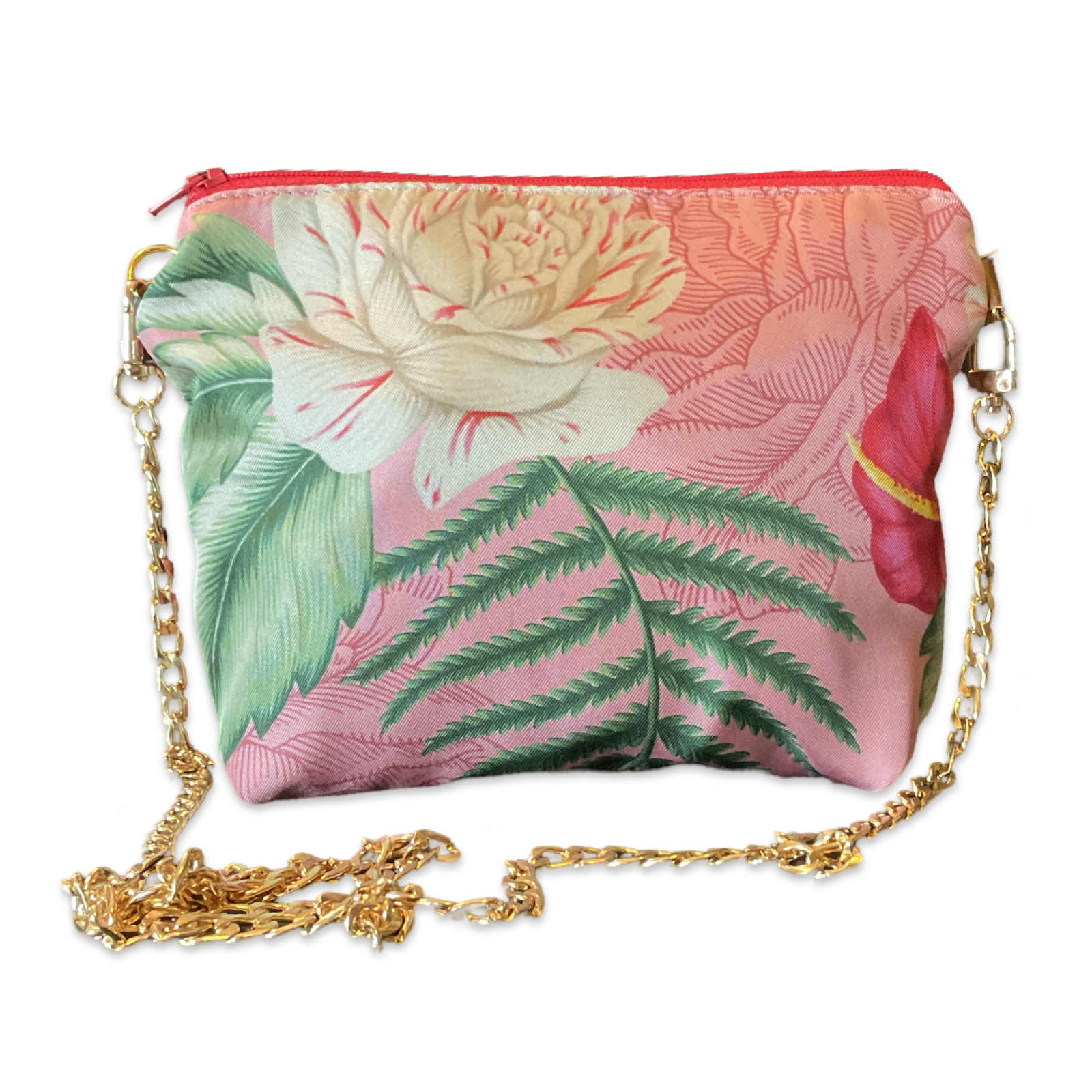 Hawaiian Soul Vintage Silk Scarf Crossbody Bag
