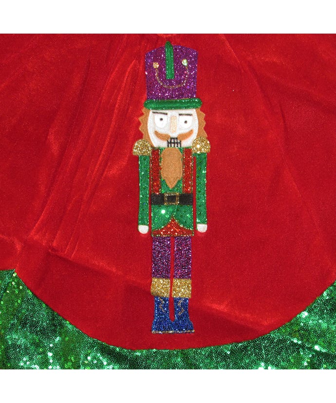 48" Velvet Nutcracker Tree Skirt