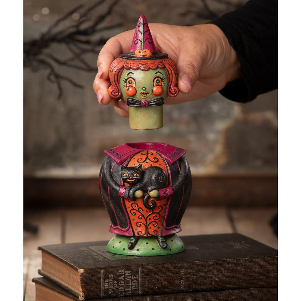 Hagatha and Jack Spooks Jar by Johanna Parker for Bethany Lowe Designs SHIPPING SOON!