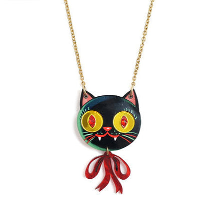 Vampire Kitten Necklace by Laliblue