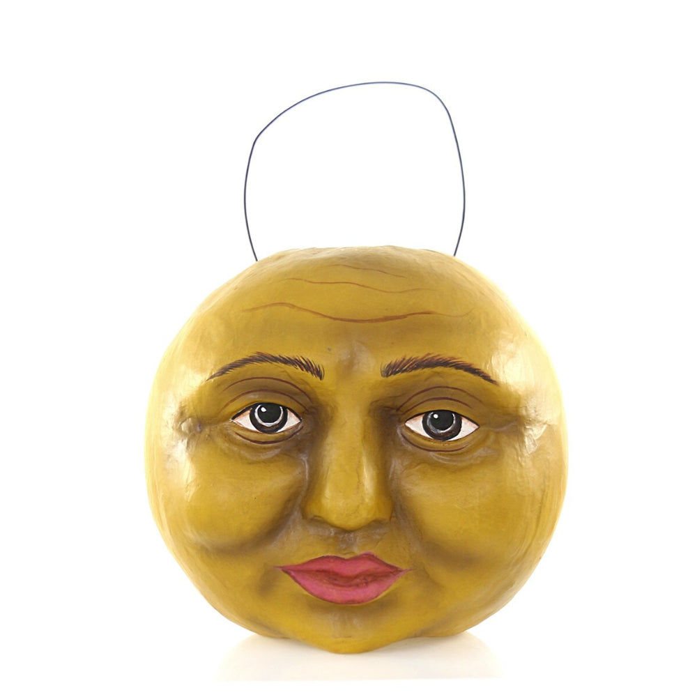 Harvest Moon Paper Mache Halloween Candy Bucket - Shipping Sept 9/15