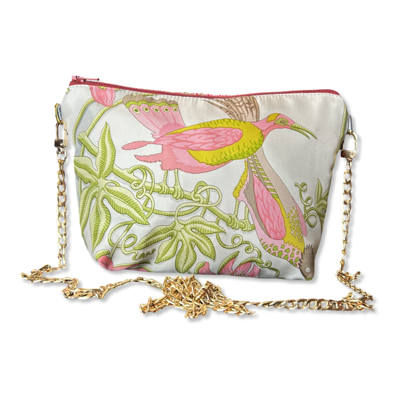 Caraibes Vintage Silk Scarf Crossbody Bag