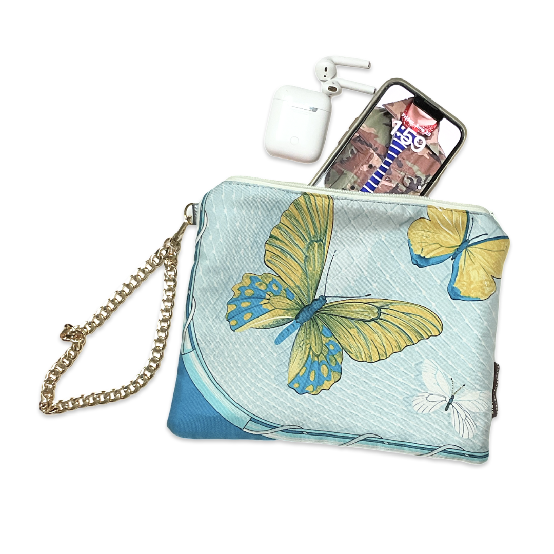 Farandole Vintage Scarf Wristlet Bag