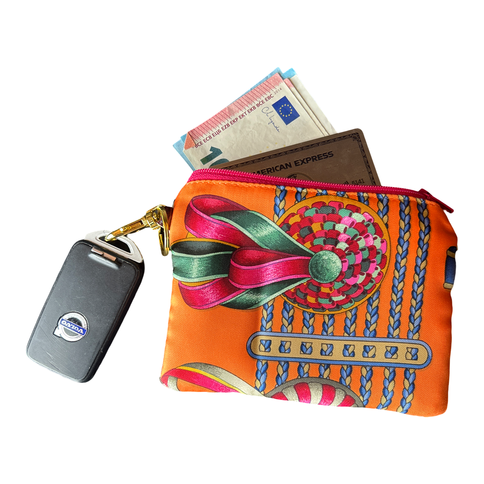 Rubans du Cheval Orange Coffee Run Keychain Bag