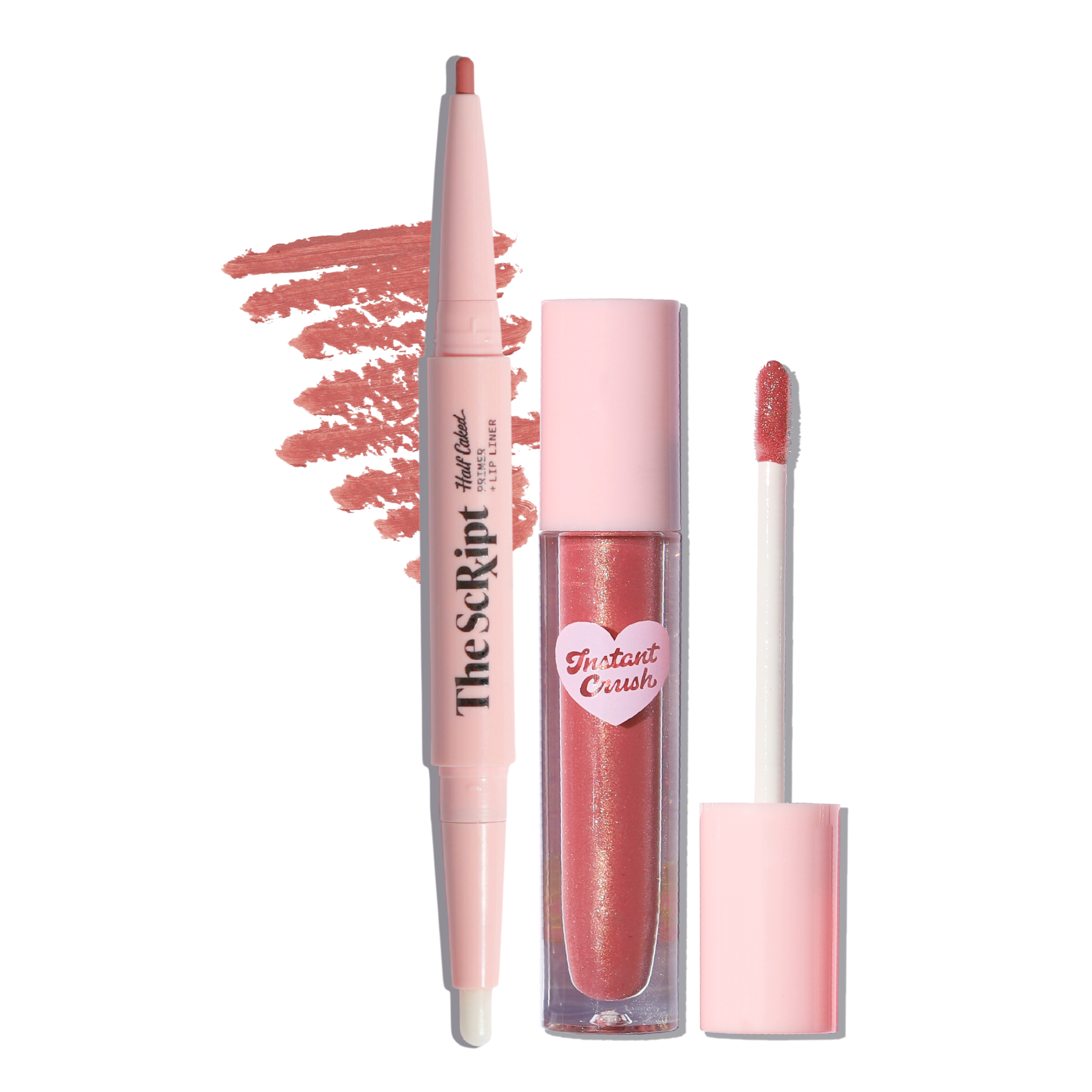 Lip Liner + Lip Gloss Duo (Half Life / Lucky Charm) by Half Caked